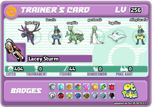 Lacey Sturm Card otPokemon.com