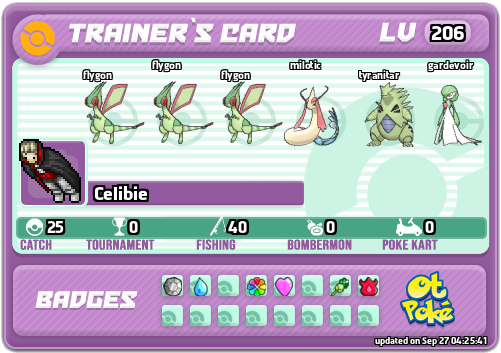 Celibie Card otPokemon.com