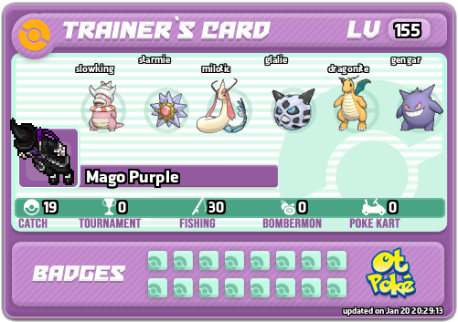 Mago Purple Card otPokemon.com
