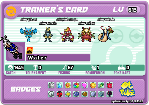W a t e r Card otPokemon.com