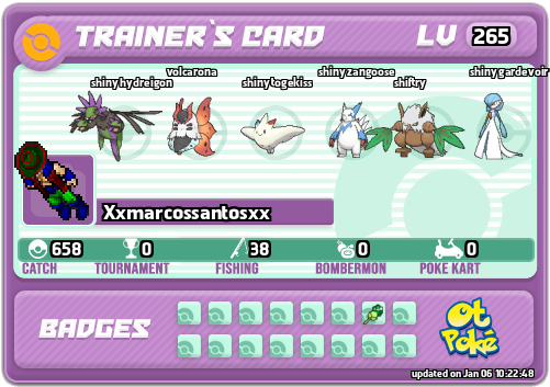 Xxmarcossantosxx Card otPokemon.com