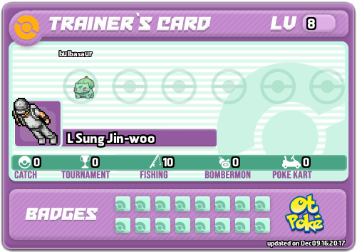 L Sung Jin-woo Card otPokemon.com