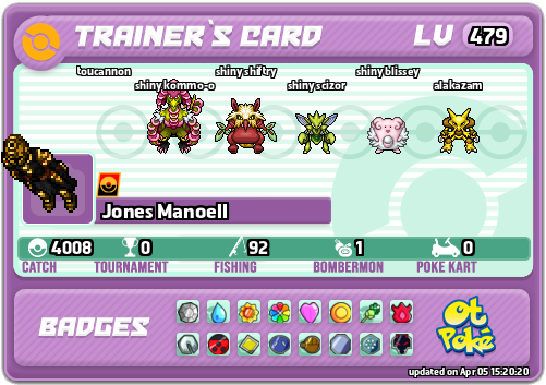 Jones Manoell Card otPokemon.com