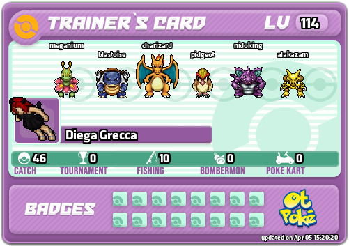 Diega Grecca Card otPokemon.com