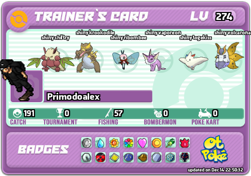 Primodoalex Card otPokemon.com