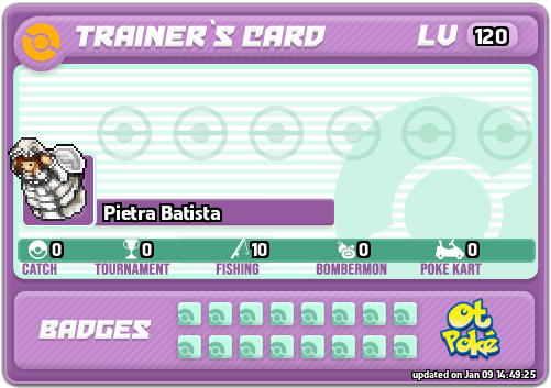 Pietra Batista Card otPokemon.com