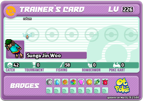 Sunga Jin Woo Card otPokemon.com
