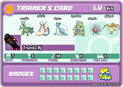 Trunks Rj Card otPokemon.com