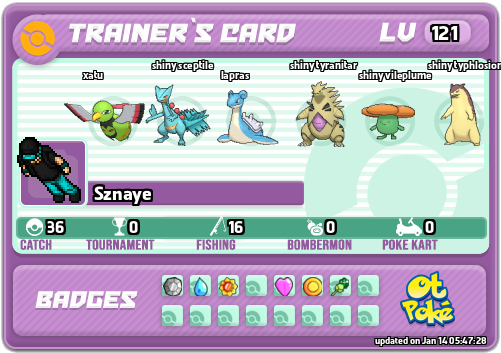 Sznaye Card otPokemon.com