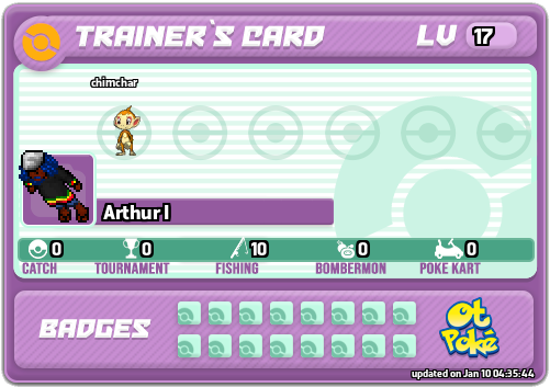 Arthur I Card otPokemon.com