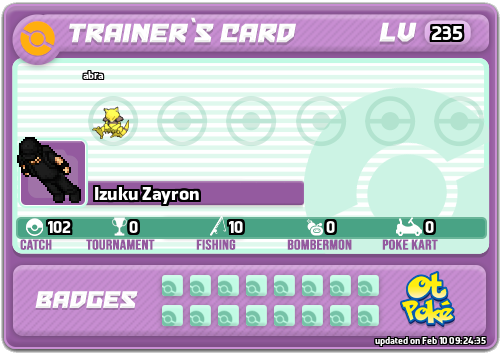 Izuku Zayron Card otPokemon.com