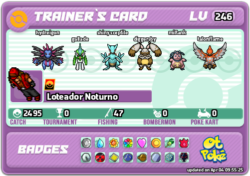 Loteador Noturno Card otPokemon.com