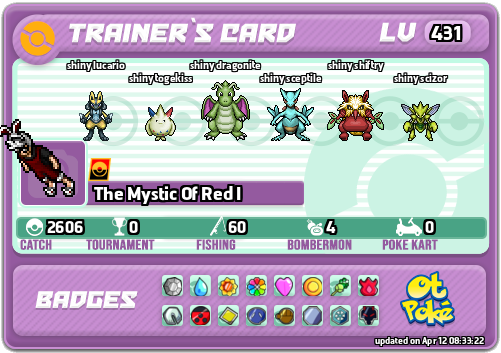 The Mystic Of Red I Card otPokemon.com