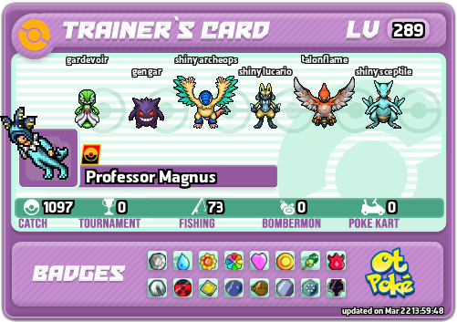 Professor Magnus Card otPokemon.com