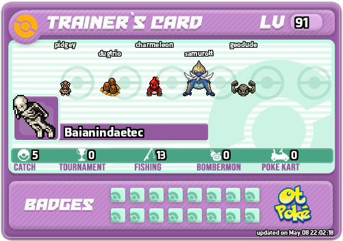 Baianindaetec Card otPokemon.com