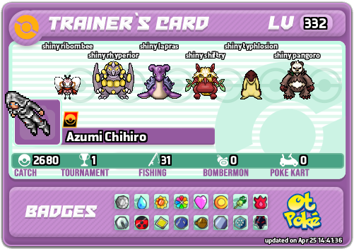 Azumi Chihiro Card otPokemon.com