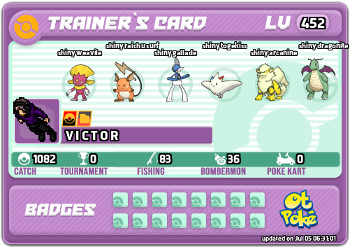 V I C T O R Card otPokemon.com