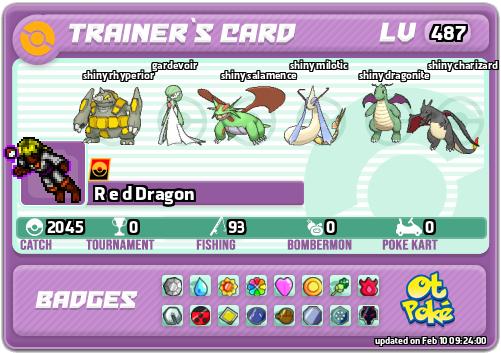 R e d Dragon Card otPokemon.com