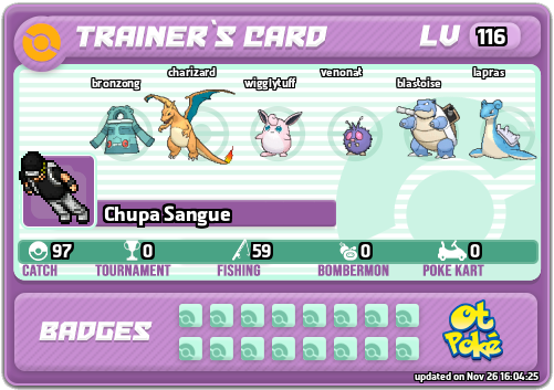 Chupa Sangue Card otPokemon.com